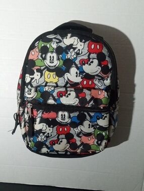 Disney Lunch Bag with Multicolor Mickey Faces
